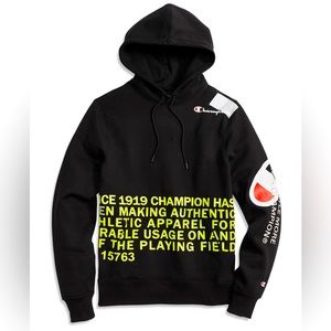 CHAMPION Men’s Super Fleece 2.0 Behind the Label Hoodie - L